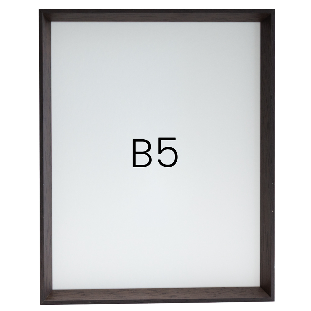5mm트윈 원목액자 웨딩액자 그림 포스터 프레임 인테리어 B5 182X257mm, 샴페인 - 상품 이미지