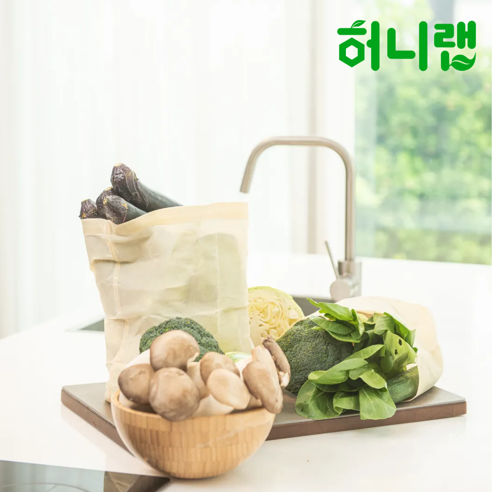 제로웨이스트 허니포켓 대형 밀랍랩 허니랩 밀랍백 비즈왁스랩 제품 이미지