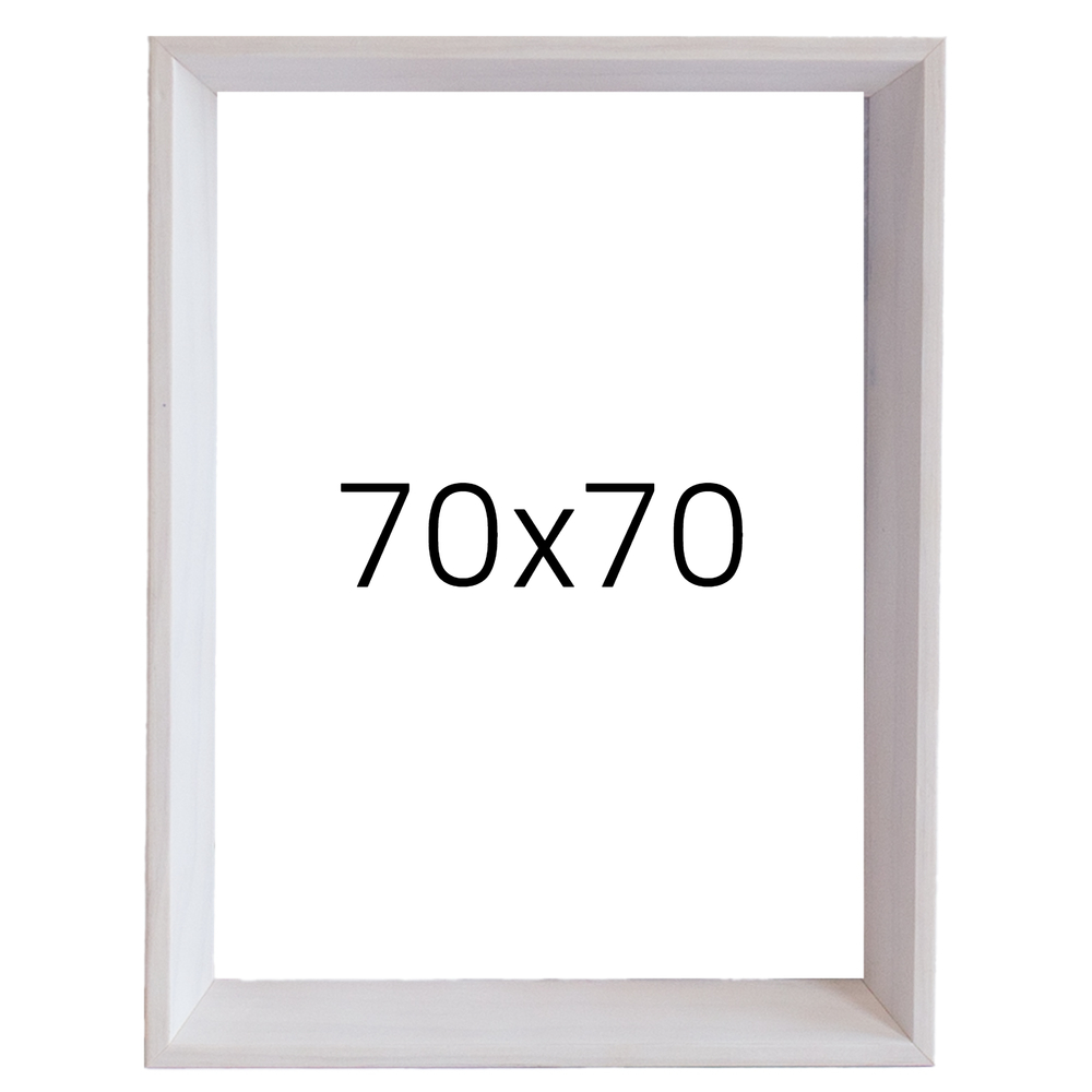 5mm트윈 원목액자 웨딩액자 그림 포스터 프레임 인테리어 70x70 700x700mm, 화이트 - 메인 이미지