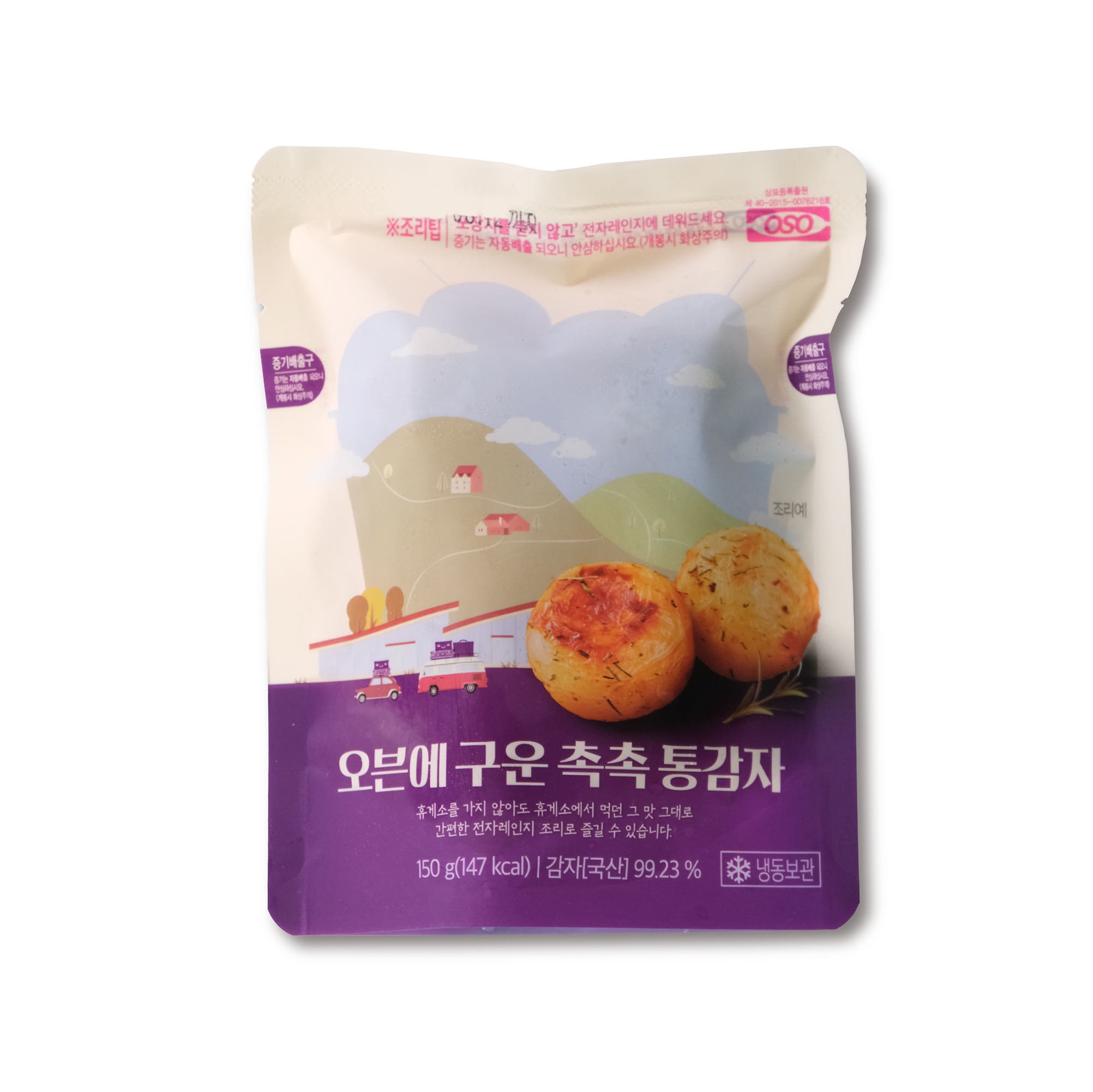 올리온 오븐에 구운 촉촉 통감자 150g 1봉 감자요리 맛감자 알 한입 감자 냉동감자튀김 - 상품 이미지