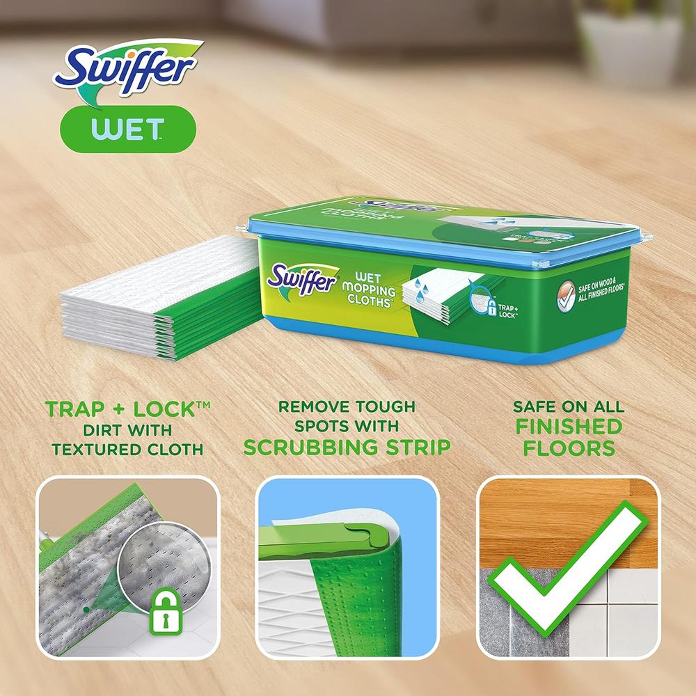 스위퍼 웻젯 리필 패드 물청소포 패브리즈 라벤더 WetJet 12개입 (2개) - 상세 이미지 3