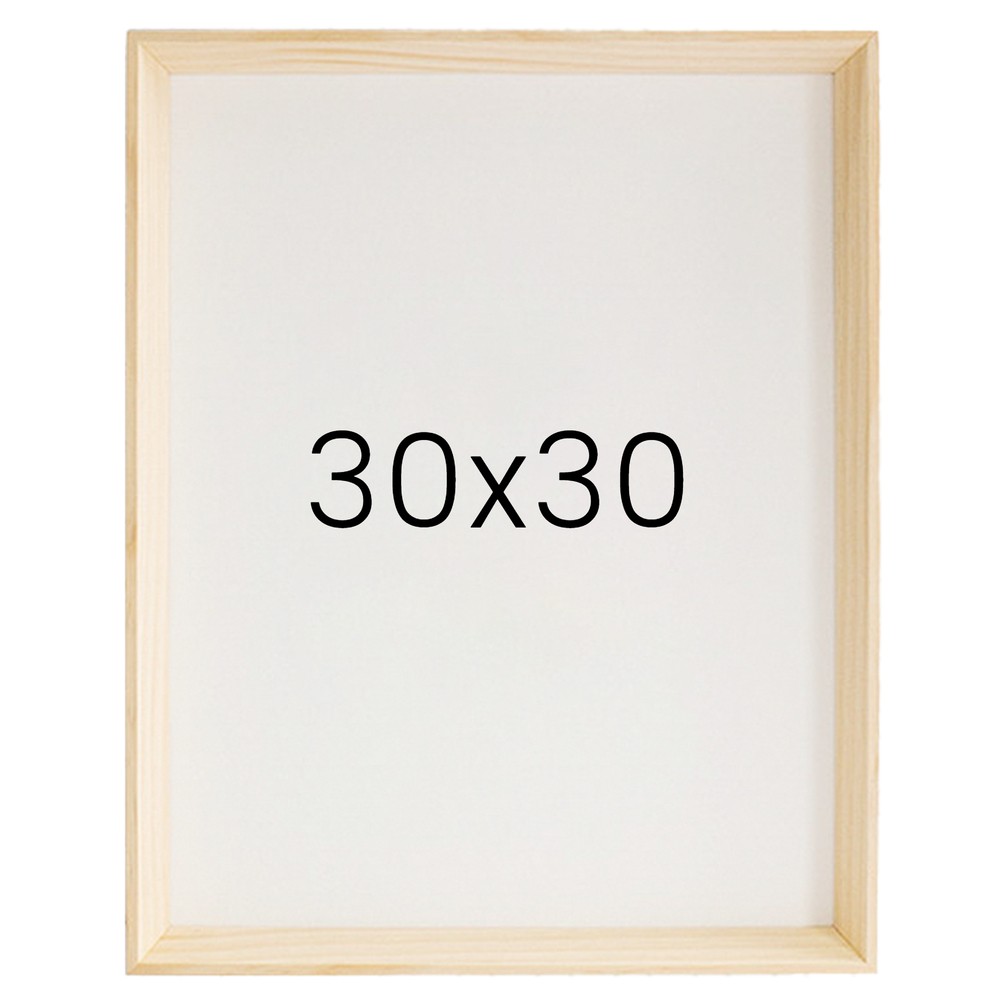 5mm트윈 원목액자 웨딩액자 그림 포스터 프레임 인테리어 30x30 300x300mm, 내츄럴 - 메인 이미지