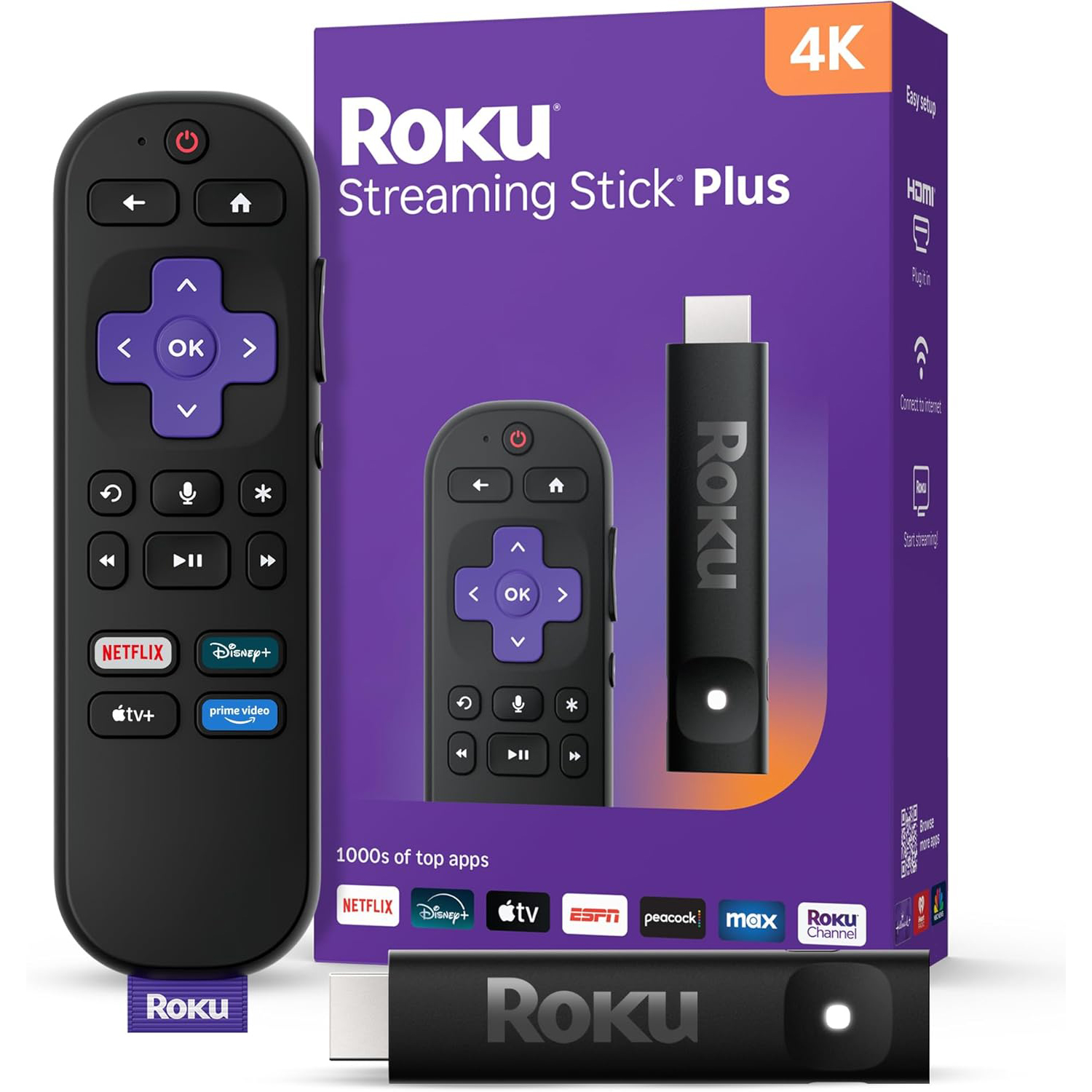 Roku 스트리밍 스틱 플러스 2025 4K HDR USB 스트리밍기기