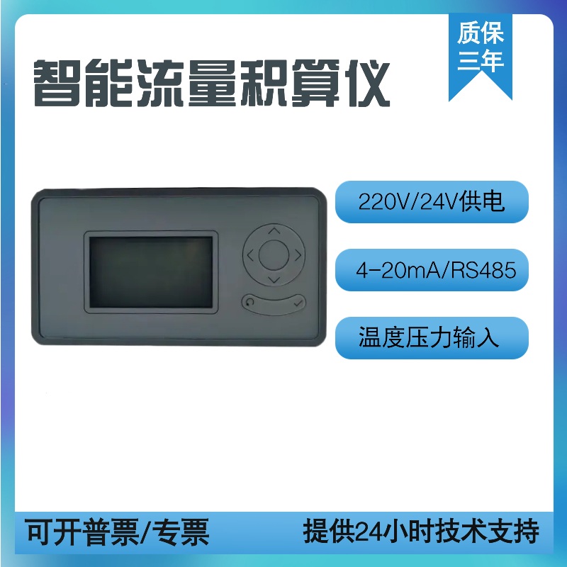 유량계 컨트롤러 RS485 유량 디스플레이 통신 출력 내장 LCD 적산기 - 상세 이미지 2