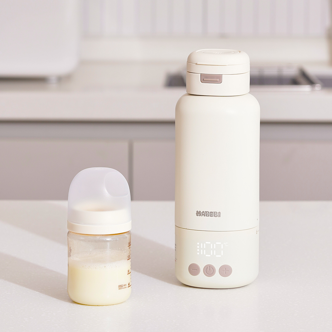 마베비 휴대용 분유포트 500ml 똑딱포트 무선 배터리 분리형 100도 가열