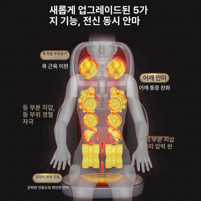 가정용 안마의자 서재 학생 전신마사지 소파 마사지기 브라운 6버튼 방식+9단계 모드+3단계 - 상세 이미지 3