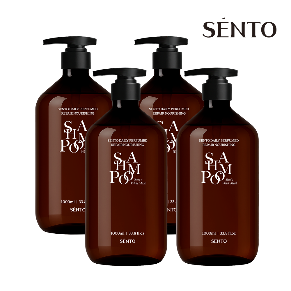 센토 데일리 퍼퓸드 리페어 너리싱 샴푸 1000ml 2+2개 약산성 두피 진정 보습 - 상품 이미지