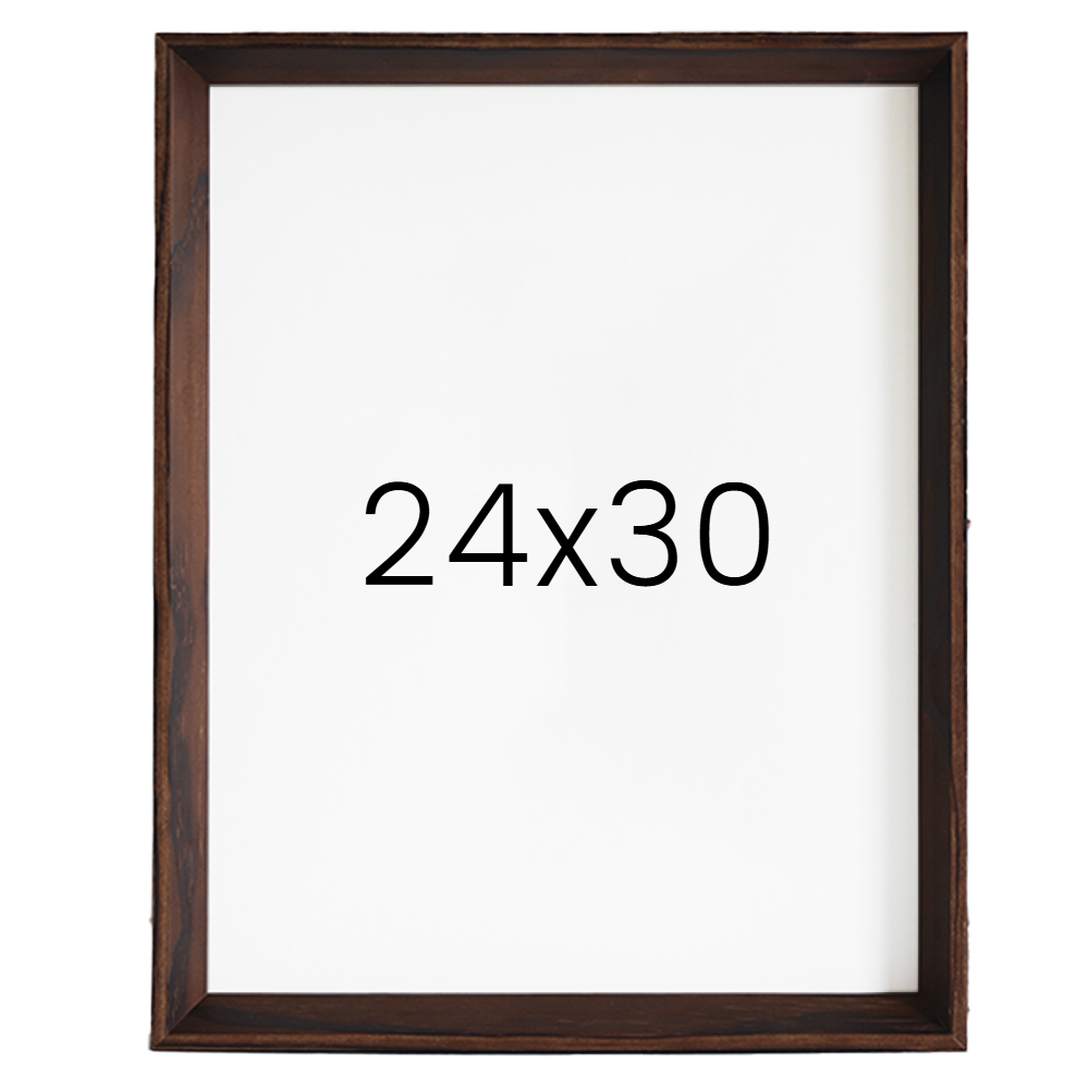 5mm트윈 원목액자 웨딩액자 그림 포스터 프레임 인테리어 24x30 609x762mm, 버닝 - 메인 이미지
