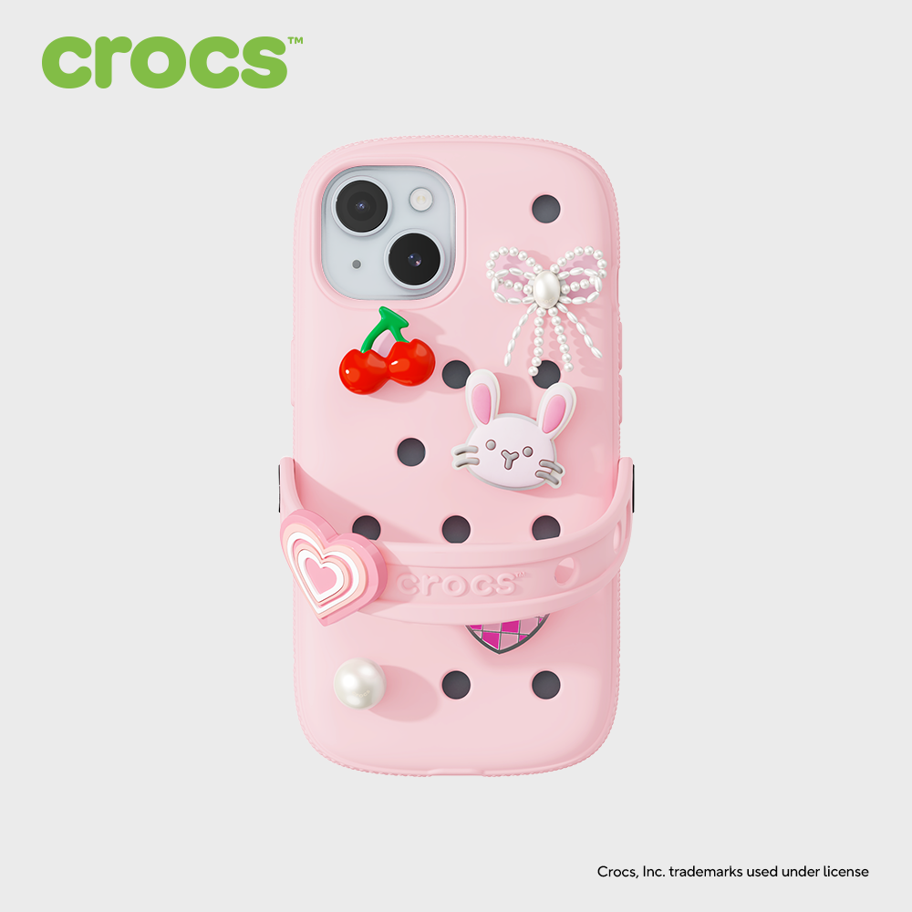 크록스 케이스 for iPhone 핑크 밀크, 아이폰15 - 메인 이미지