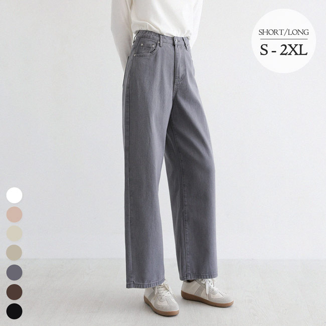 [딱맞진No.9] 컴포트커버 인밴딩 코튼 와이드 팬츠_264730 - 상세 이미지 4