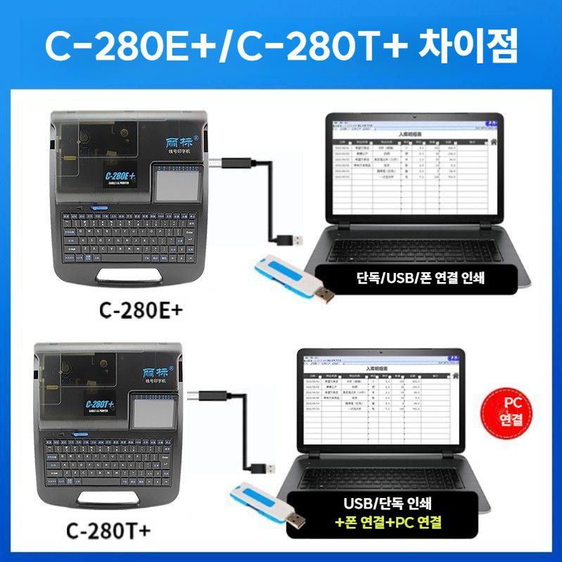 LIBIAO 튜브넘버링기 영문 번호 마킹 터치기 라벨기 블루투스 영어버전 단품 - 상세 이미지 2