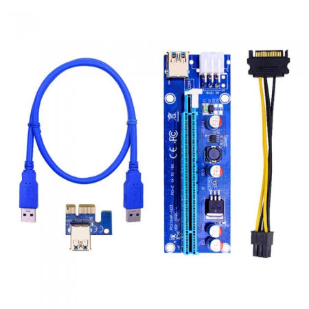 케이엘시스템 KLcom 채굴용 라이저카드 PCI-E 1x to 16x VER 009S / M