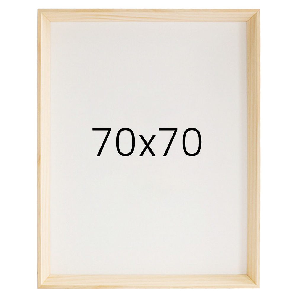 5mm트윈 원목액자 웨딩액자 그림 포스터 프레임 인테리어 70x70 700x700mm, 내츄럴 - 메인 이미지