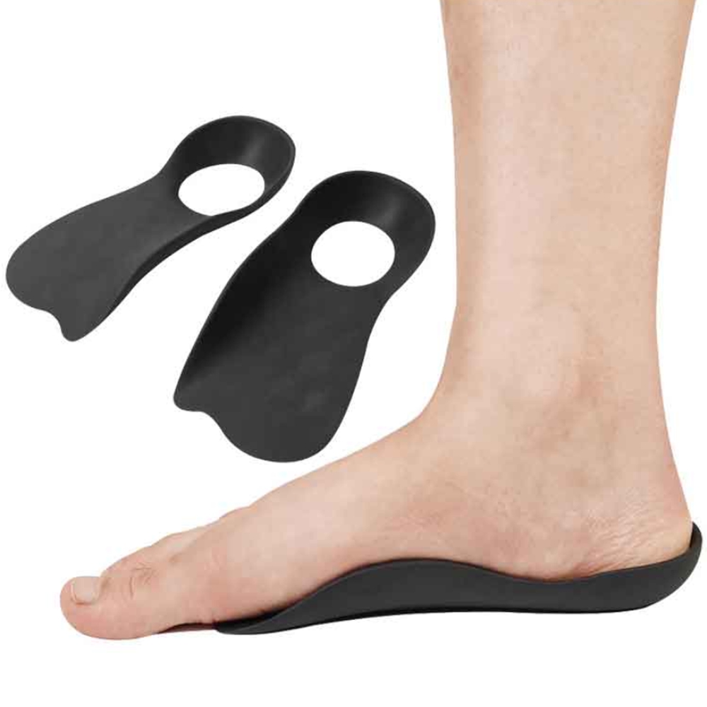 아치핏깔창 뒷꿈치 발통증 아치형 러닝 평발깔창 화이트 남성용 블랙 이미지 6