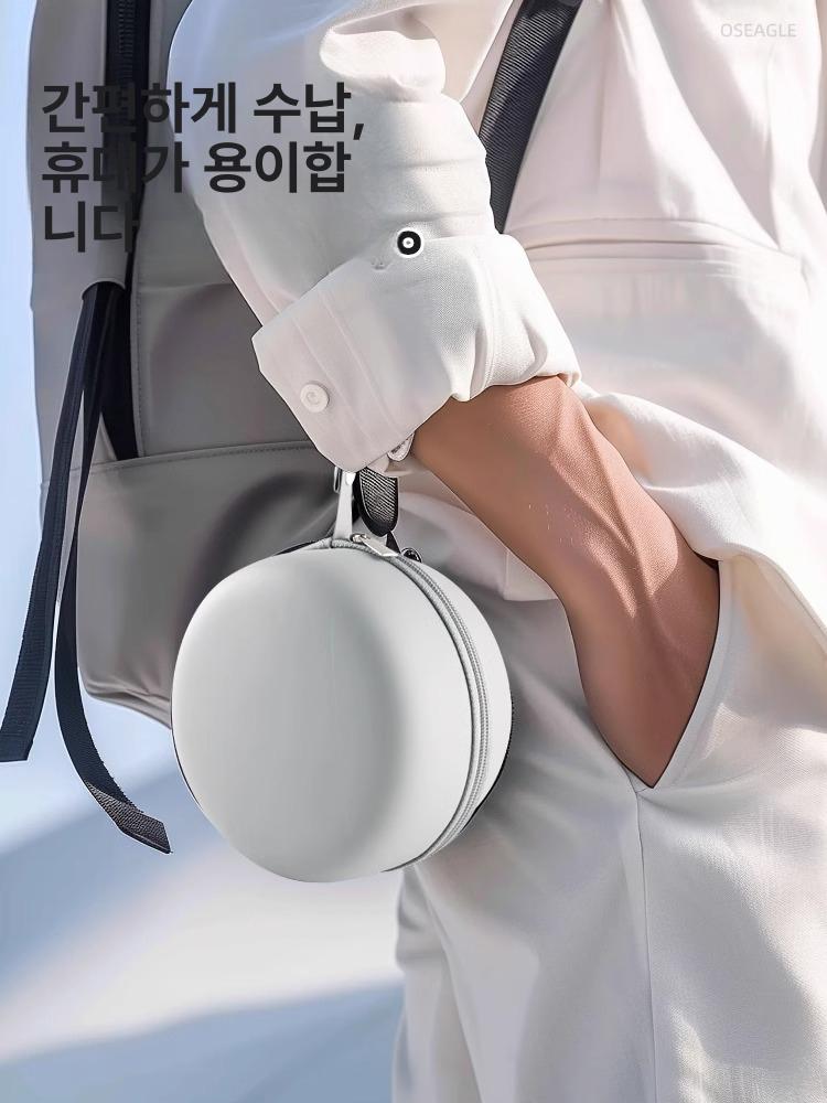 메모리폼 U자형 목베개 휴대용 접이식 여행용 낮잠 사무실 폴라 나이트 그레이 - 상세 이미지 5