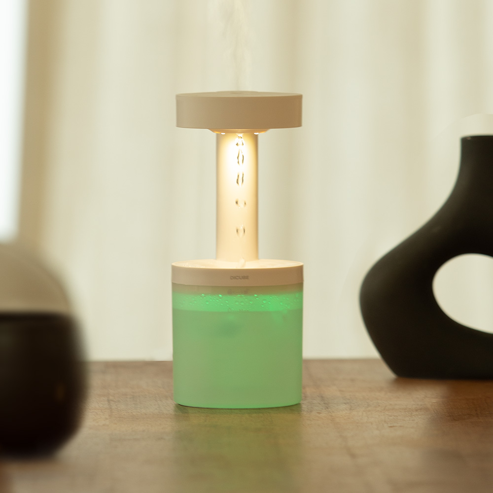 탁상용 무드등 미니 거꾸로 가습기 통세척 무소음 사무실