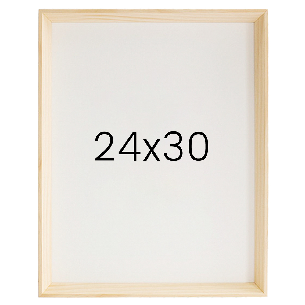 5mm트윈 원목액자 웨딩액자 그림 포스터 프레임 인테리어 24x30 609x762mm, 내츄럴 - 메인 이미지