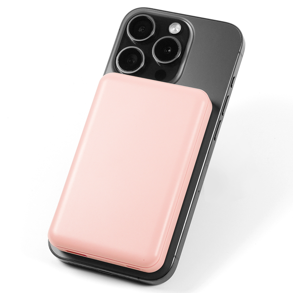뉴클 PD 22.5W 맥세이프 보조배터리 5000mAh, 핑크 - 상세 이미지 2