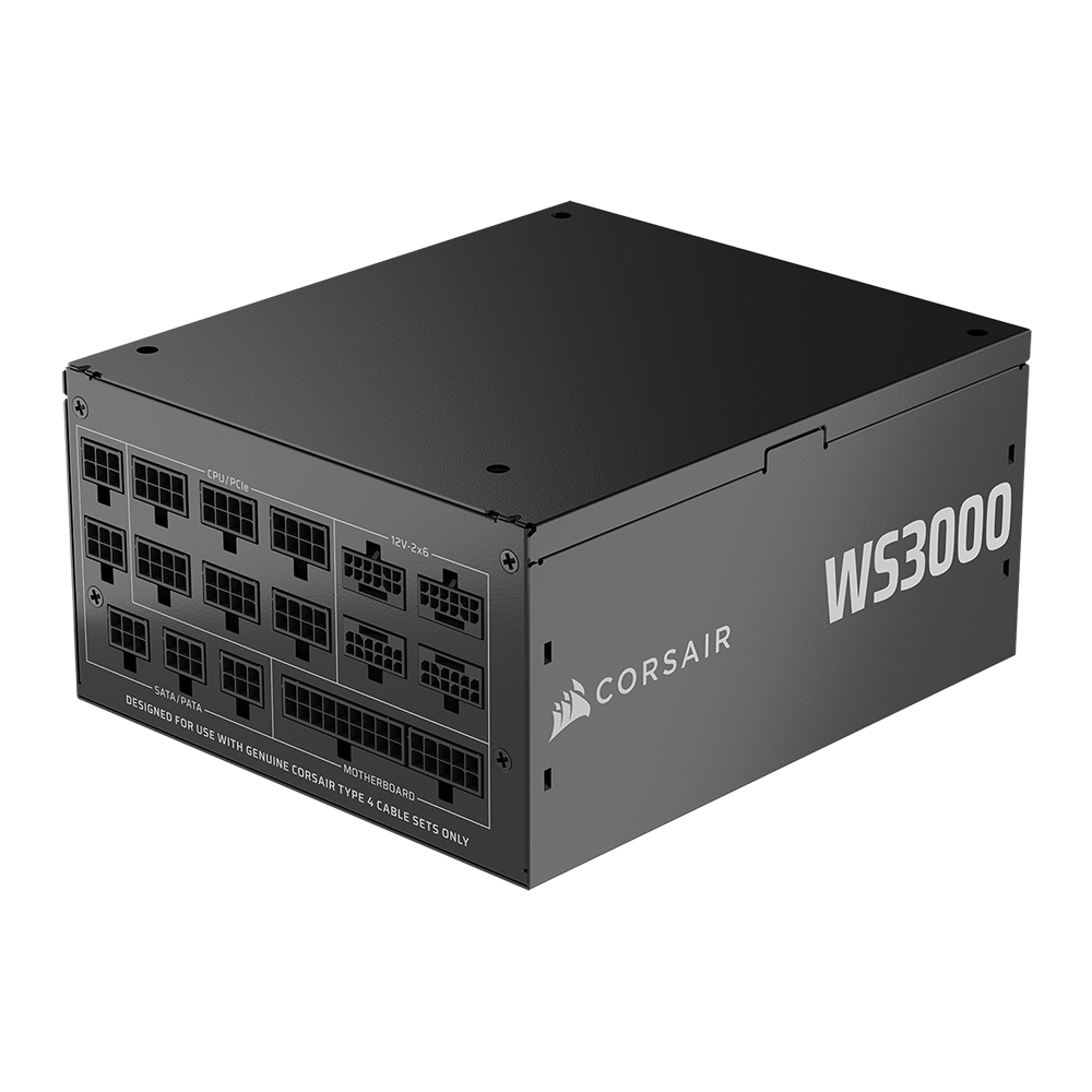 커세어 WS3000 ATX3.1 파워서플라이 블랙 - 상품 이미지
