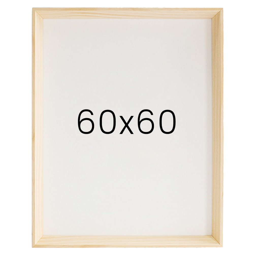 5mm트윈 원목액자 웨딩액자 그림 포스터 프레임 인테리어 60x60 600x600mm, 내츄럴 - 메인 이미지