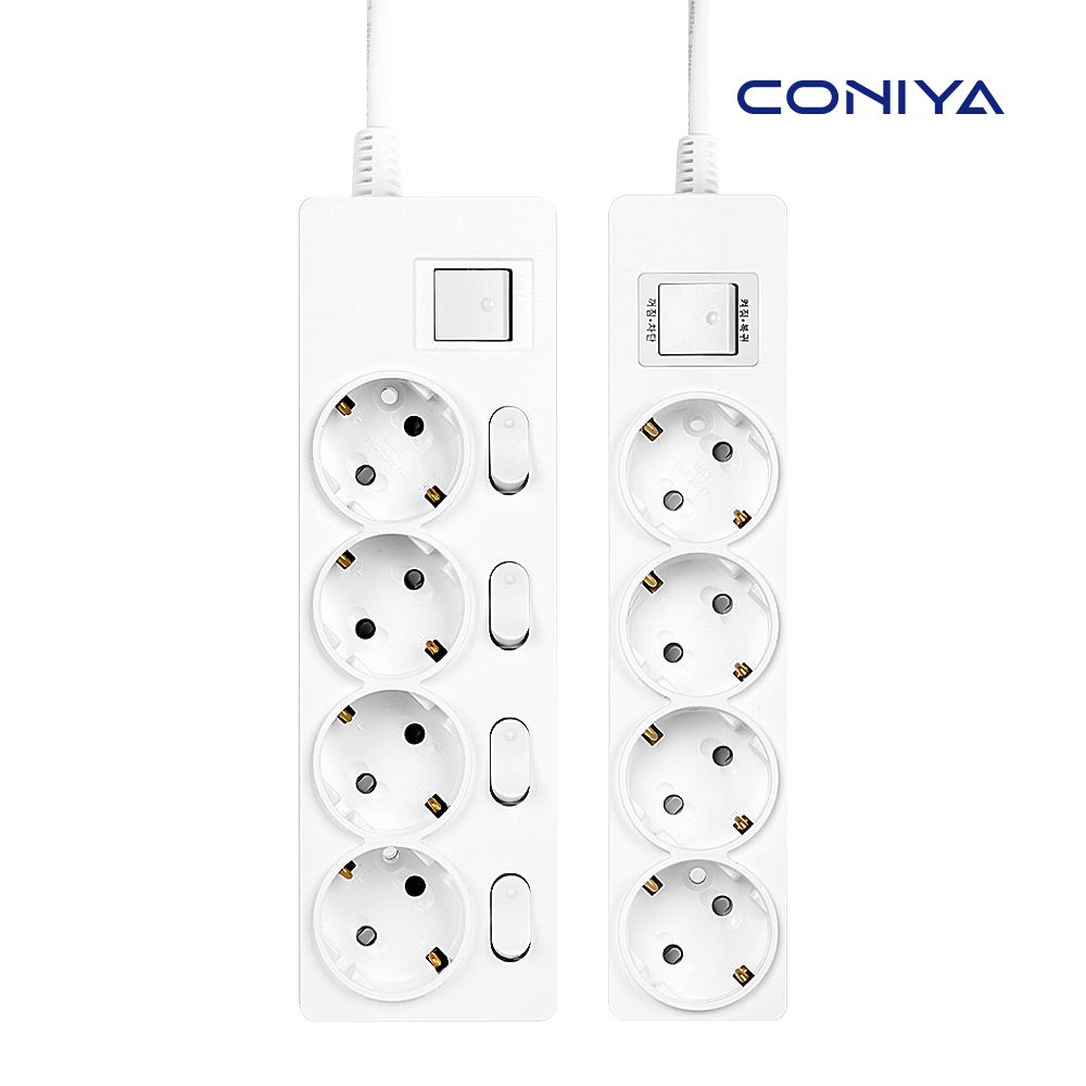 코니야 국산멀티탭 과부하차단 국산 멀티탭 4구 1.5m 개별 통합 스위치 3200W