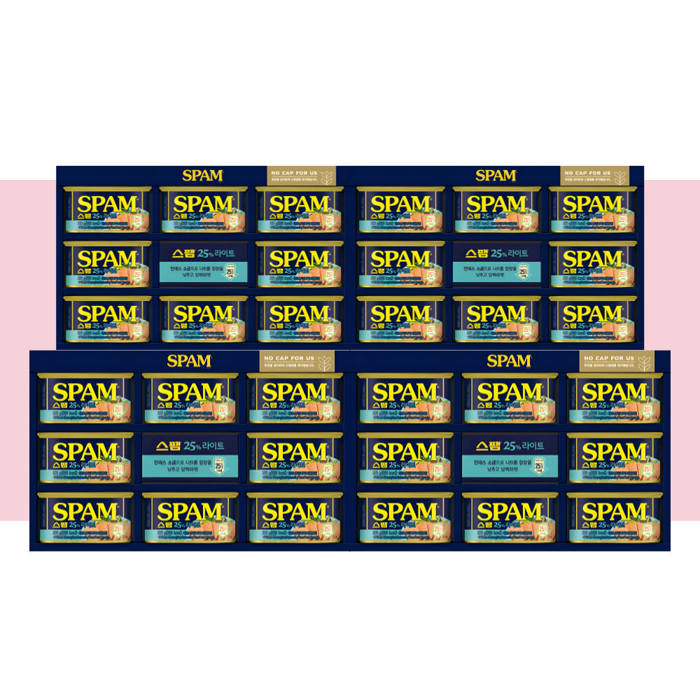 CJ스팸 라이트 12호 선물세트 4개입