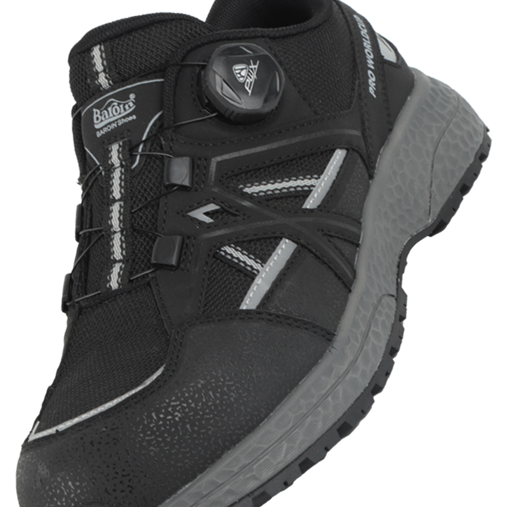 [슈퍼특가] 손 안 대고 신는 바로인 블랙스톤 발볼넓은 경량 세이프티 안전화(ZB)