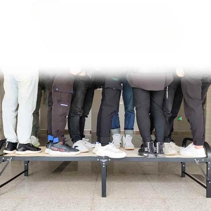 고시원 접이식 침대 기숙사 원룸 원목 베드 미니 작은방 싱글 고시텔 간이 철제 프레임 - 상세 이미지 3