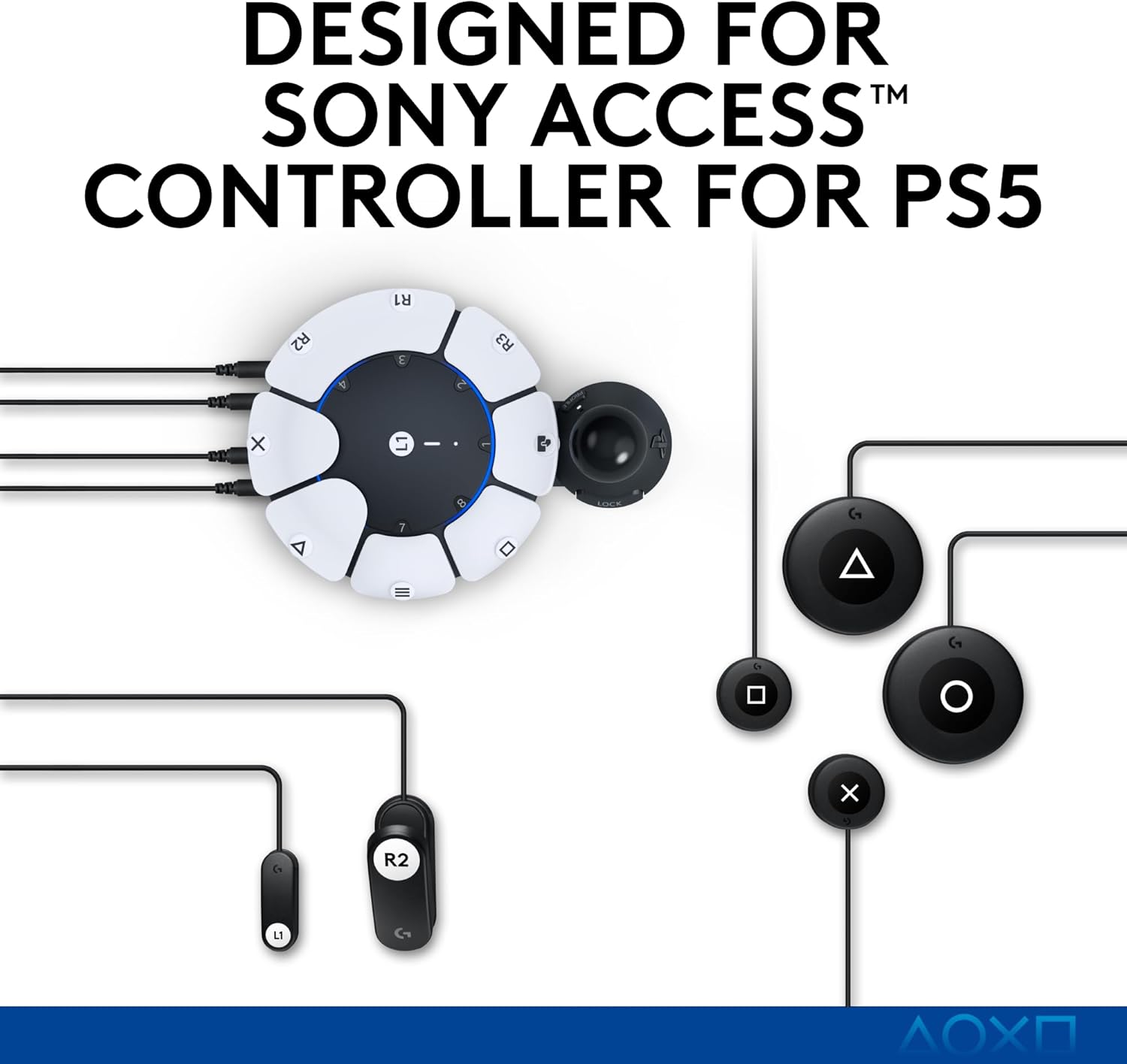 Logitech G 어댑티브 게이밍 키트 PS5 Access 컨트롤러 전용 - 상세 이미지 2