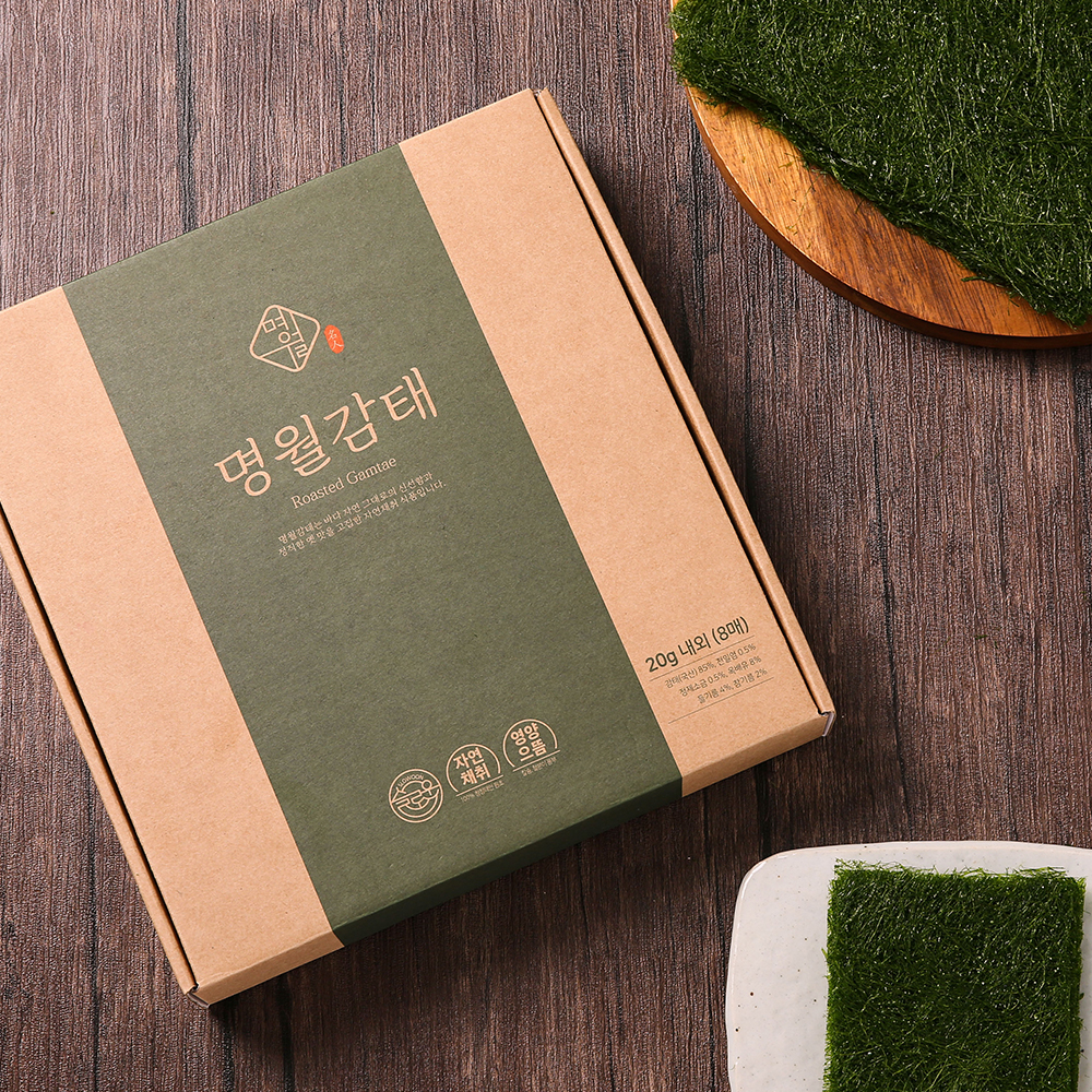 [우리카세 연말선물] 태안 청정갯벌 자연산 100% 구운감태 4봉 (8매 X 4봉 총 32매) - 상세 이미지 2
