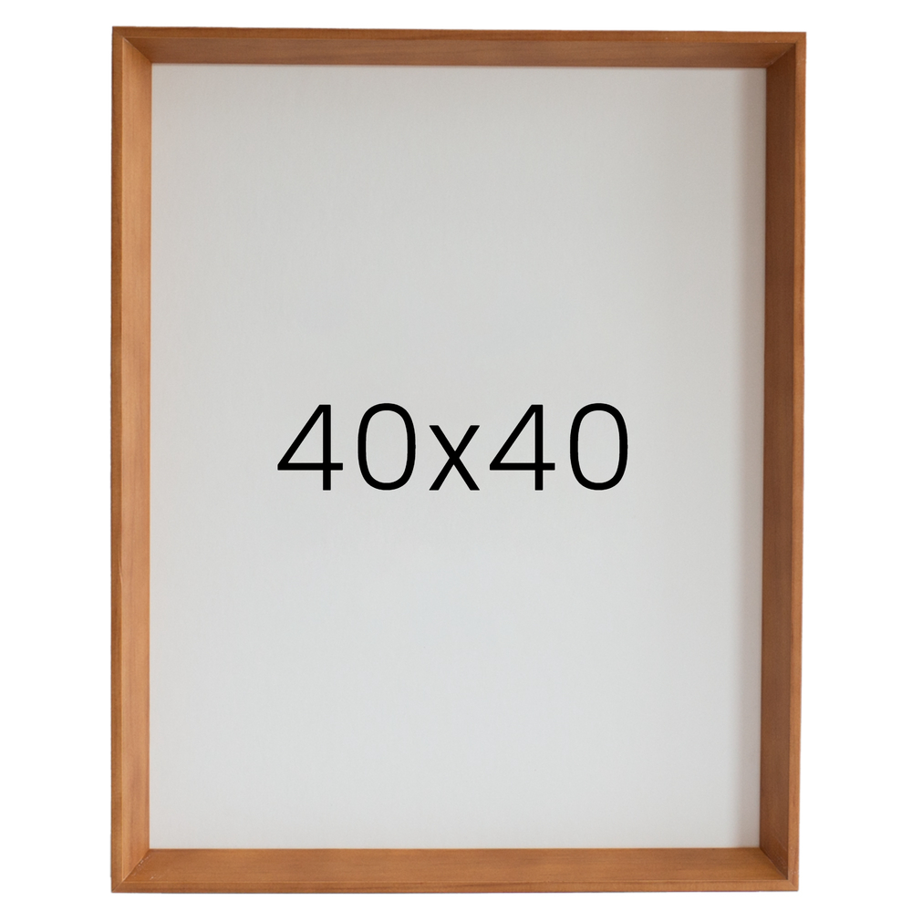 5mm트윈 원목액자 웨딩액자 그림 포스터 프레임 인테리어 40x40 400x400mm, 연밤 - 메인 이미지