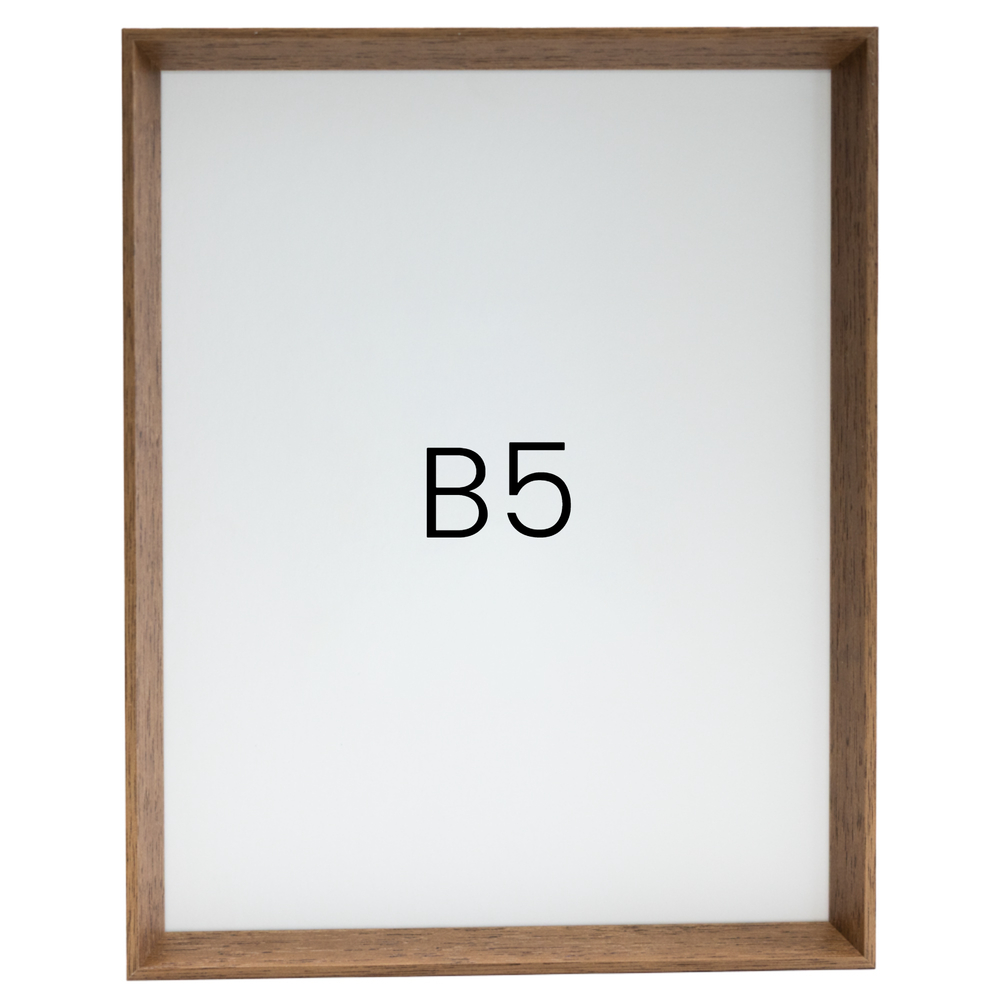 5mm트윈 원목액자 웨딩액자 그림 포스터 프레임 인테리어 B5 182X257mm, 오크 - 상품 이미지