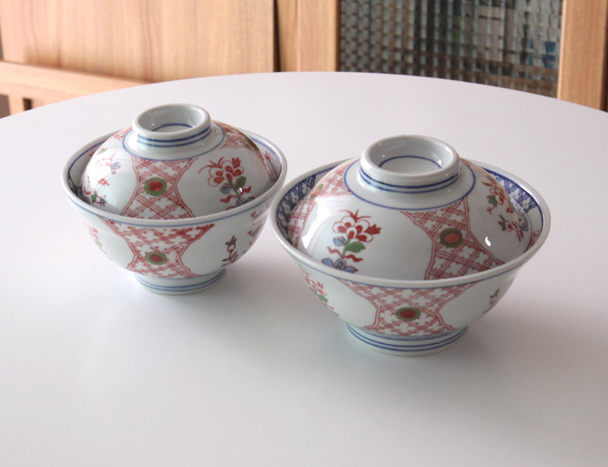 플라워 일본 돈부리 그릇 뚜껑 세트 도자기 공기 덮밥 우동 텐동 규동 - 상세 이미지 5