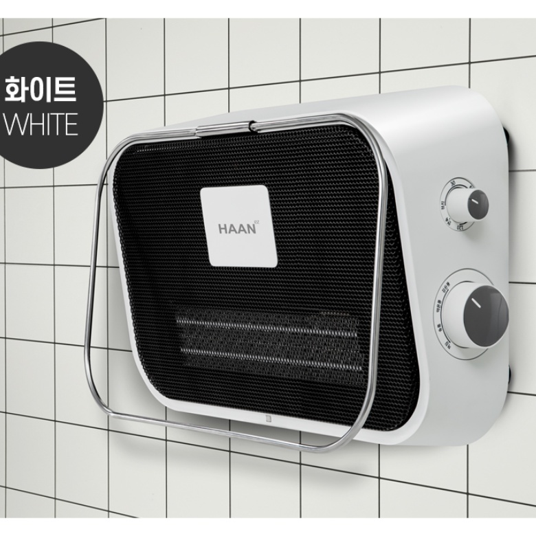 화장실 벽걸이온풍기 욕실난방기 PTC히터 미니 캠핑온풍기 - 상세 이미지 2