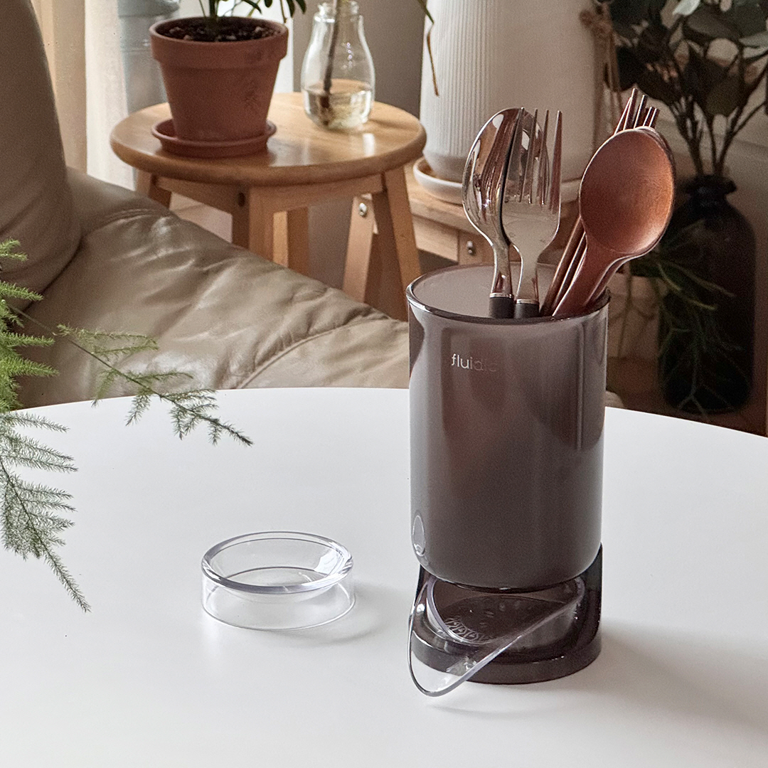 플루딕 자동 물빠짐 수저통2