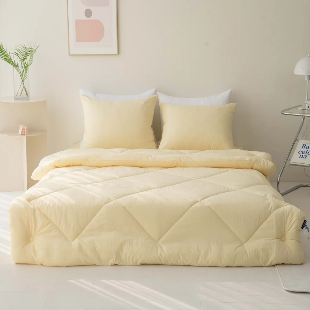 마이크로워싱 털안붙는 알러지케어 구름 옥수수솜 가을 겨울 차렵 이불 SS