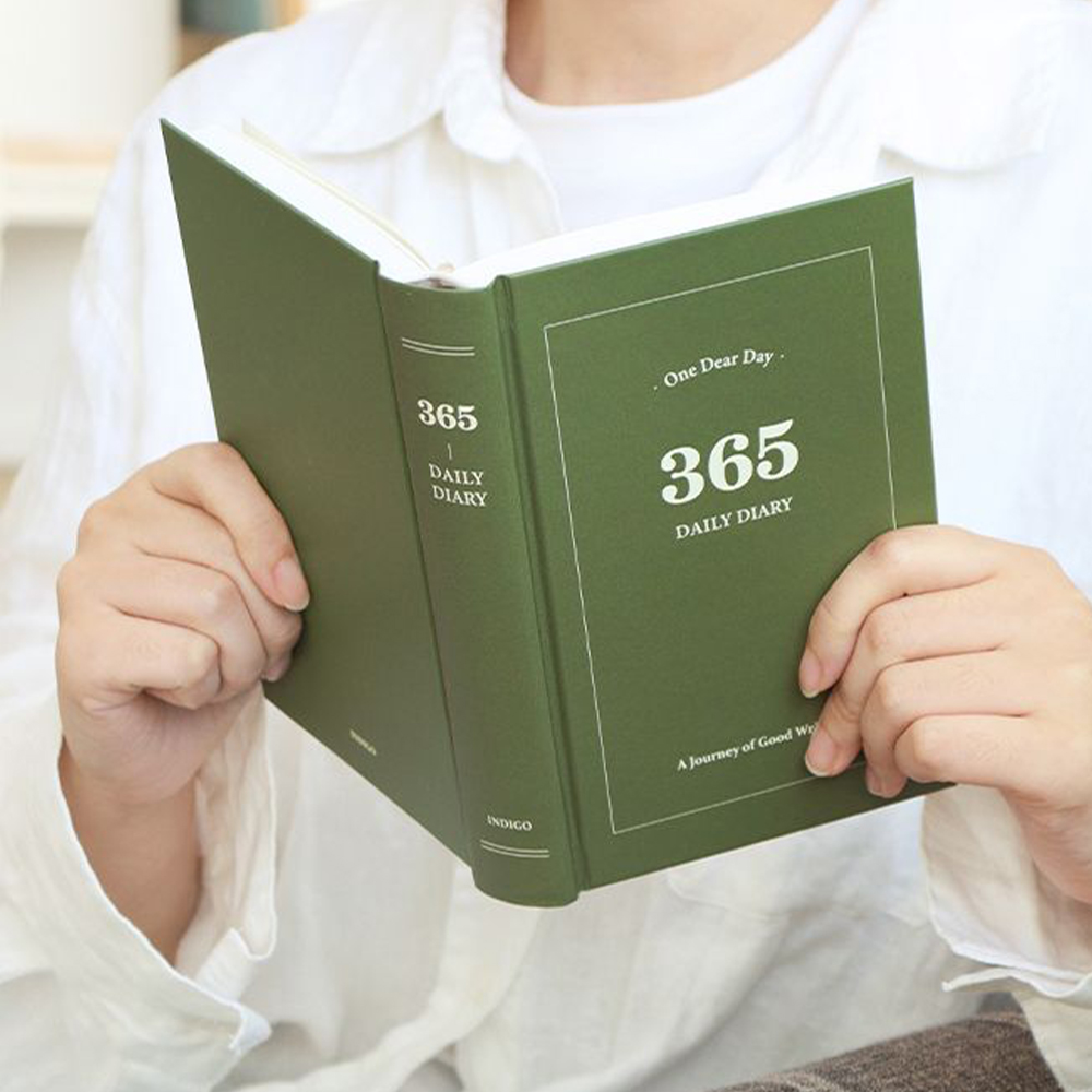 365 데일리 다이어리 성인 일기장 명언 필사 감사일기 독서록 1년용 기록 노트 만년형 - 상세 이미지 4