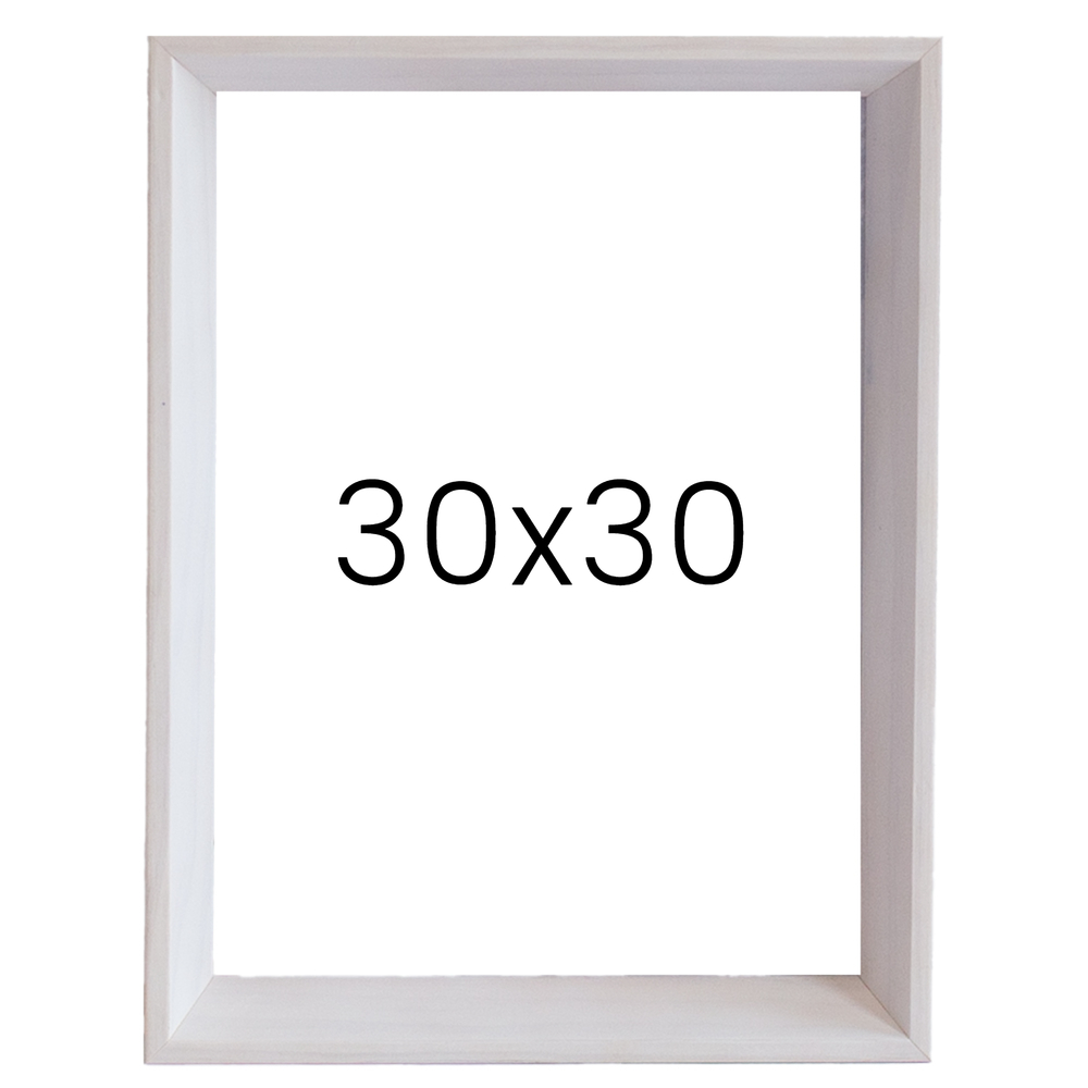 5mm트윈 원목액자 웨딩액자 그림 포스터 프레임 인테리어 30x30 300x300mm, 화이트 - 상품 이미지