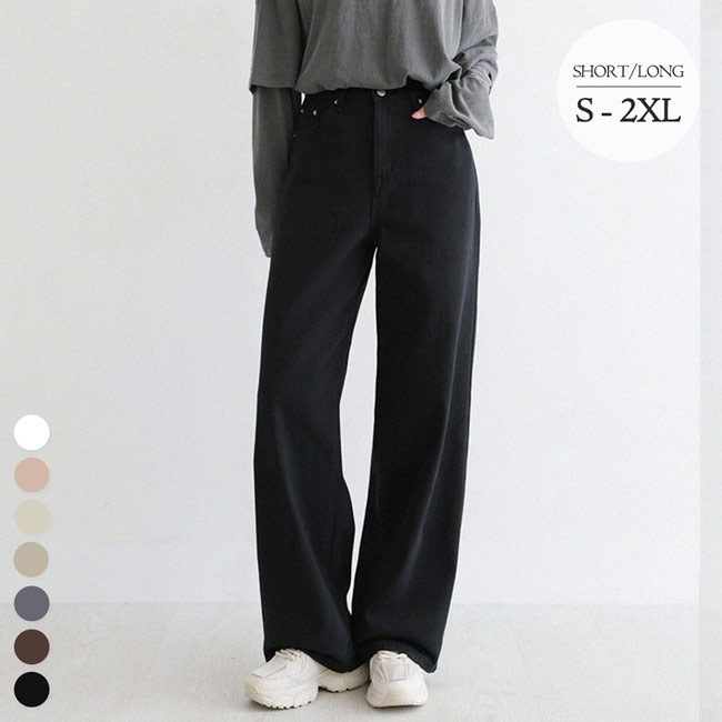 [딱맞진No.9] 컴포트커버 인밴딩 코튼 와이드 팬츠_264730 - 상세 이미지 3