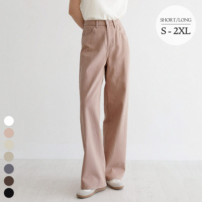 [딱맞진No.9] 컴포트커버 인밴딩 코튼 와이드 팬츠_264730 - 상세 이미지 2