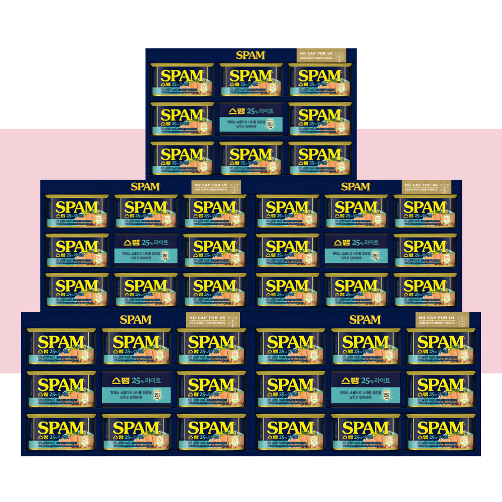 CJ스팸 라이트 12호 선물세트 5개입