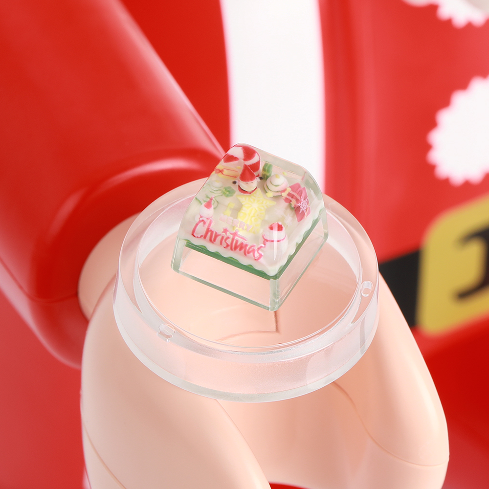 OSHID 포인트 아티산 레진 ESC 크리스마스 키캡 눈사람 - 상세 이미지 2