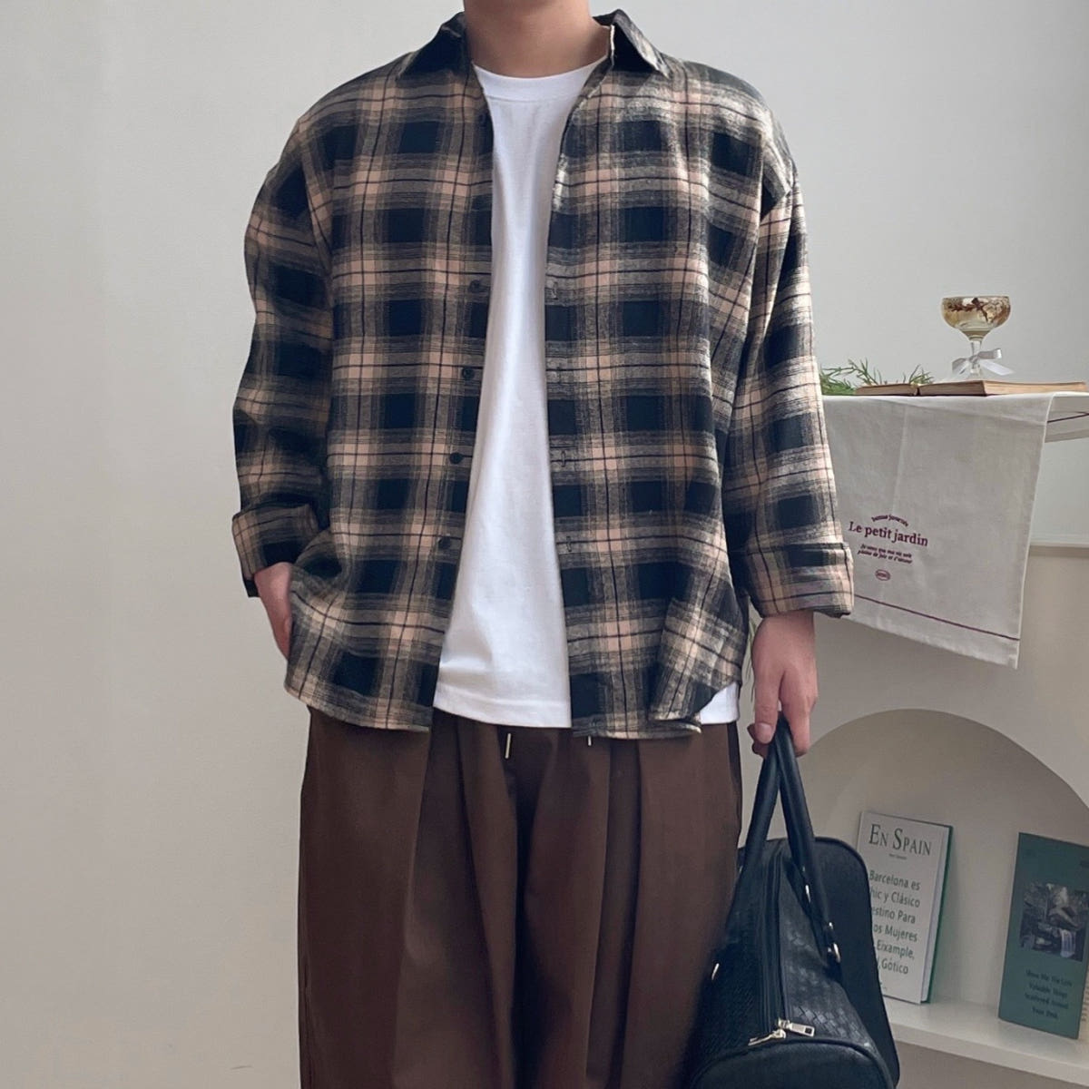 남자체크셔츠 플란넬셔츠 오버핏 가격 추이 노에라 남자체크셔츠 플란넬셔츠 오버핏 - 최저가 29,800원