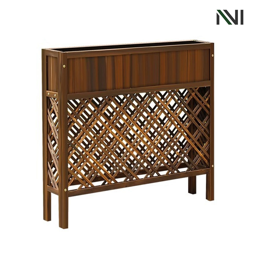 파티션 화분 대형 방부목 플랜트 박스 야외 사각 울타리