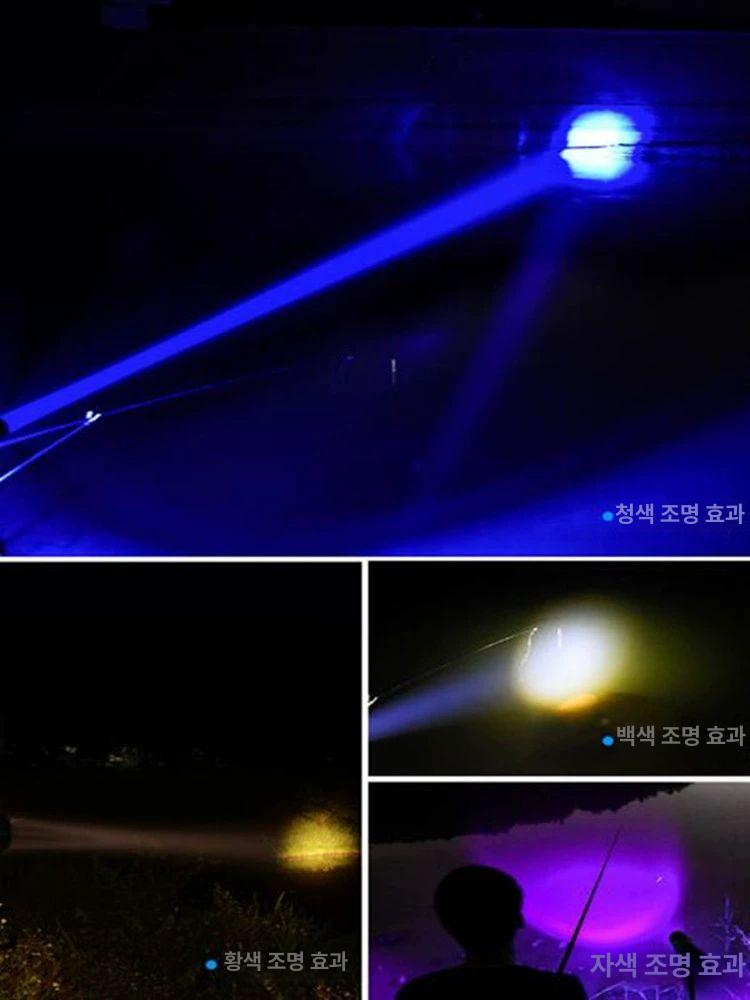 낚시 써치 민물 서치라이트 볼락 내림대 집어등 랜턴 기본형 야간 후레쉬 야간낚시 고급 100시간 +스마트 미끼등+전갈용 - 상세 이미지 4