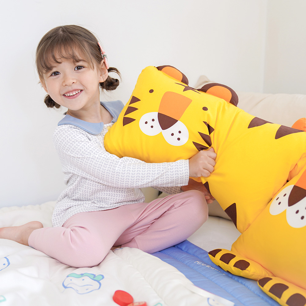 밀로앤개비 동물 유아 아기 미니베개(커버+솜) 미니 낸시