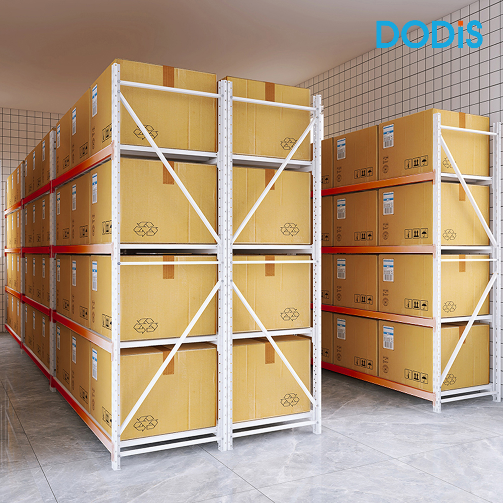 코어 중량랙 4단 철제선반 창고 산업용 무볼트 조립식 앵글 10006002000 아이보리