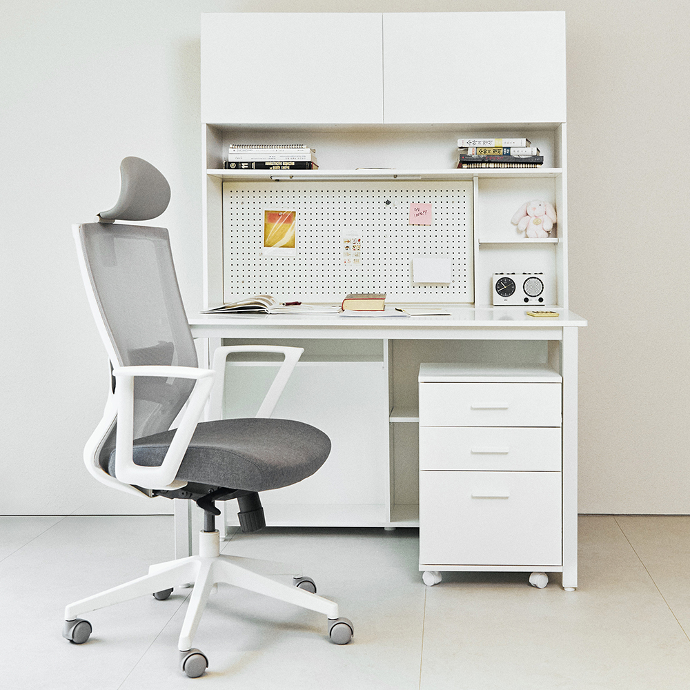 (새해EVENT)스카이&포커스 테이블 서재 데스크 일자형 책상세트 책장+책상 800 SET, 자작엣지