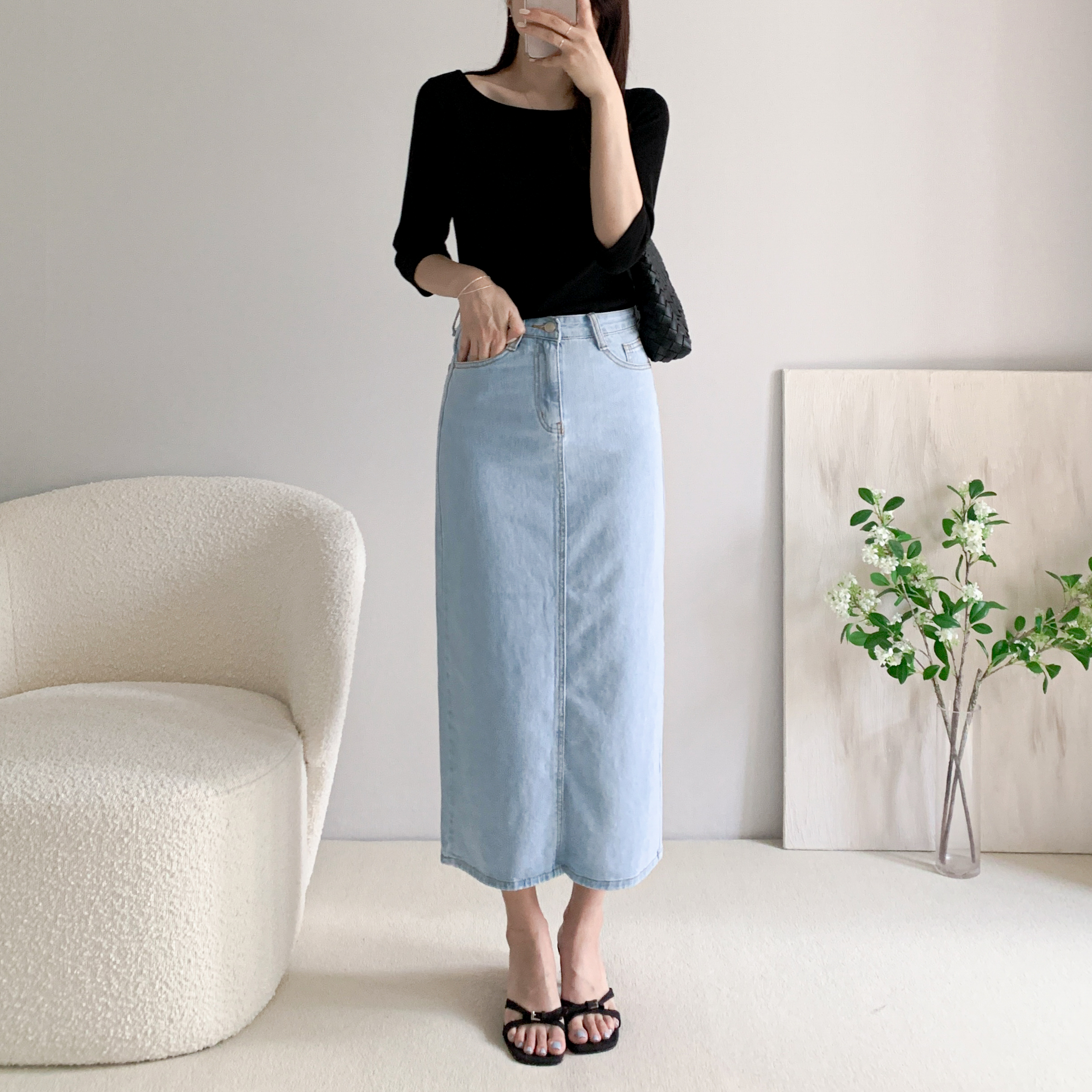 7부티셔츠 보트넥티셔츠 칠부티 이미지 4