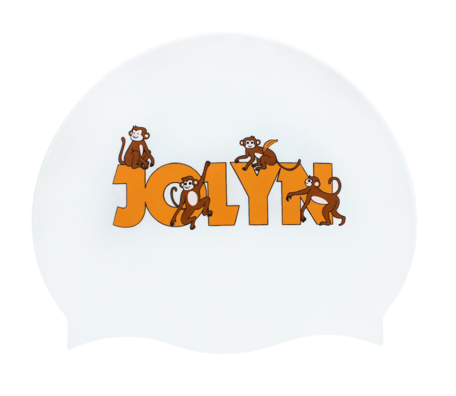 졸린 몽키 실리콘 수모 수영모자 Jolyn Silicone Swim Cap - Monkey - 메인 이미지